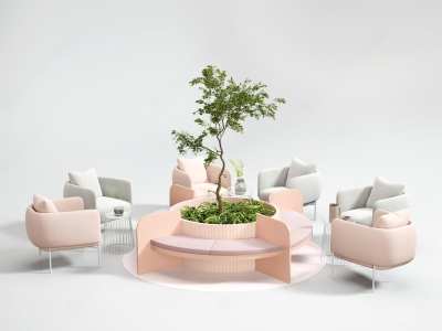 北欧户外椅3D模型下载